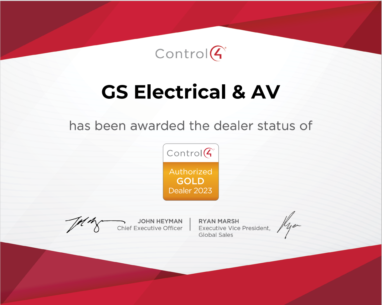 Control 4 Certificate